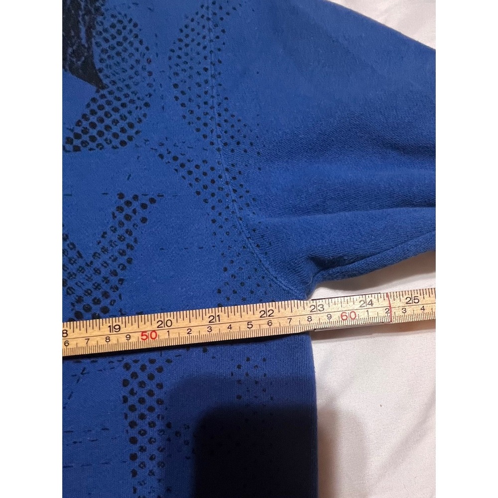 Hurley Mens Blue Full Zip Graphic Logo Hoodie Sweatshirt Large 9ZXMPL12E12 EUC - Picture 3 of 8